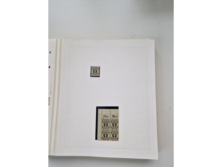 1920/39, sehr interessante und inhaltsreiche ungebrauchte/postfrische und gestempelte Sammlung, beginnend mit reichhaltigem T