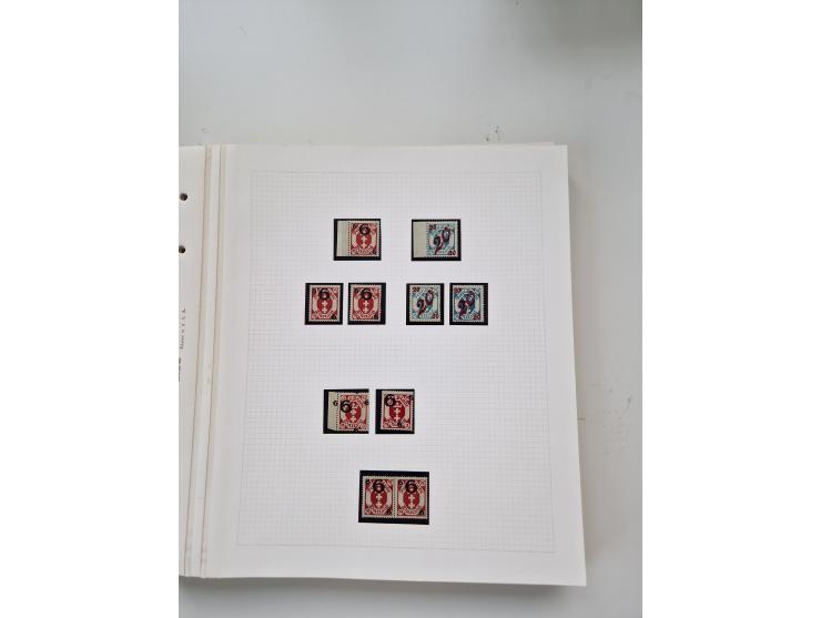 1920/39, sehr interessante und inhaltsreiche ungebrauchte/postfrische und gestempelte Sammlung, beginnend mit reichhaltigem T