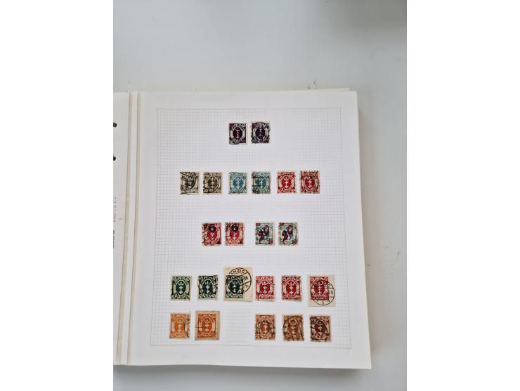 1920/39, sehr interessante und inhaltsreiche ungebrauchte/postfrische und gestempelte Sammlung, beginnend mit reichhaltigem T