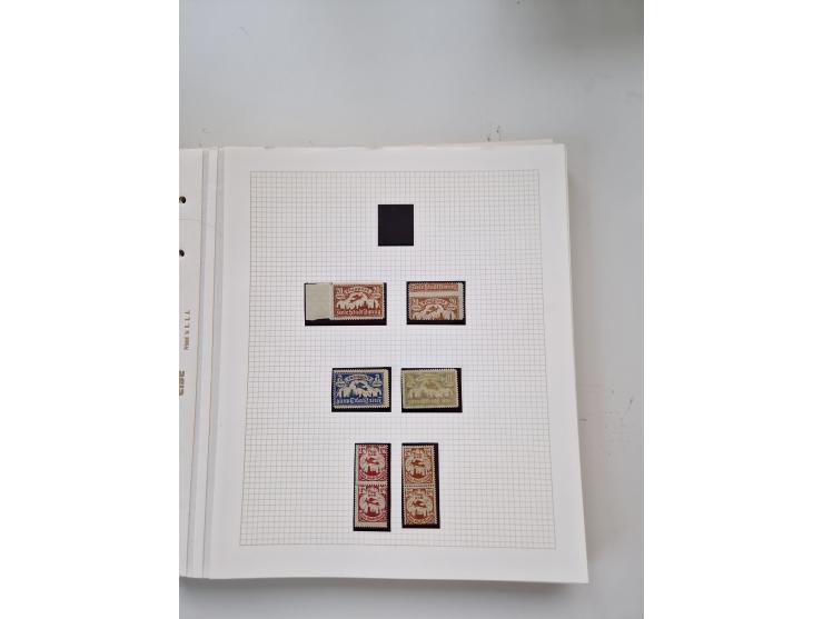 1920/39, sehr interessante und inhaltsreiche ungebrauchte/postfrische und gestempelte Sammlung, beginnend mit reichhaltigem T