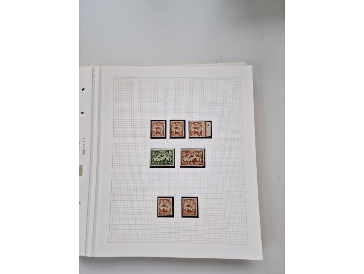 1920/39, sehr interessante und inhaltsreiche ungebrauchte/postfrische und gestempelte Sammlung, beginnend mit reichhaltigem T