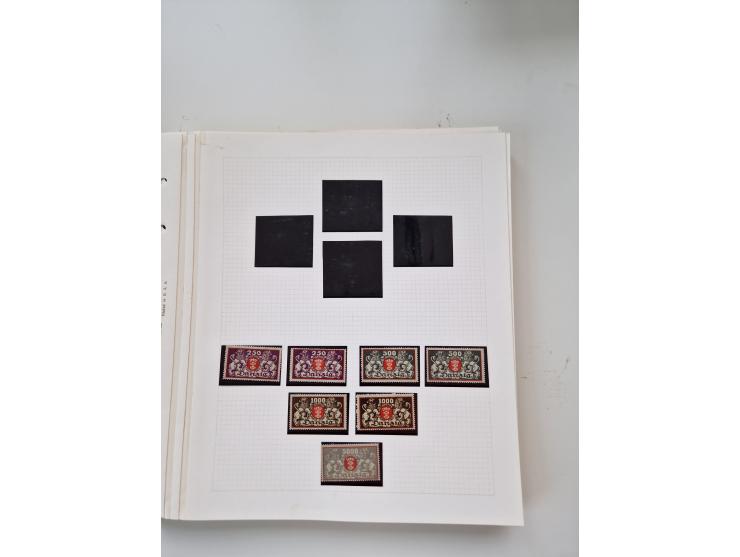 1920/39, sehr interessante und inhaltsreiche ungebrauchte/postfrische und gestempelte Sammlung, beginnend mit reichhaltigem T