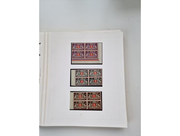 1920/39, sehr interessante und inhaltsreiche ungebrauchte/postfrische und gestempelte Sammlung, beginnend mit reichhaltigem T