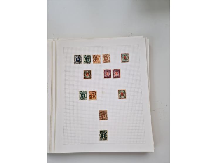 1920/39, sehr interessante und inhaltsreiche ungebrauchte/postfrische und gestempelte Sammlung, beginnend mit reichhaltigem T