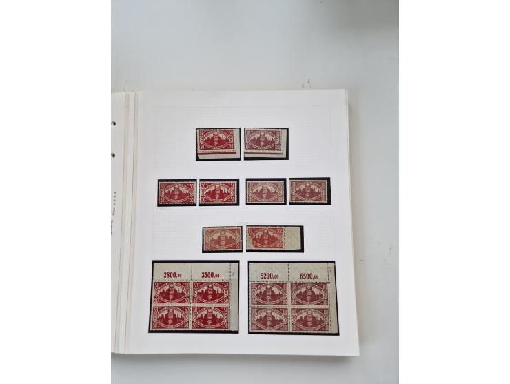 1920/39, sehr interessante und inhaltsreiche ungebrauchte/postfrische und gestempelte Sammlung, beginnend mit reichhaltigem T