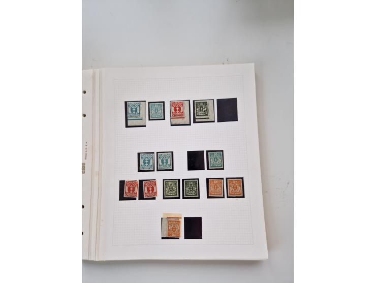 1920/39, sehr interessante und inhaltsreiche ungebrauchte/postfrische und gestempelte Sammlung, beginnend mit reichhaltigem T