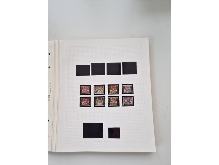 1920/39, sehr interessante und inhaltsreiche ungebrauchte/postfrische und gestempelte Sammlung, beginnend mit reichhaltigem T