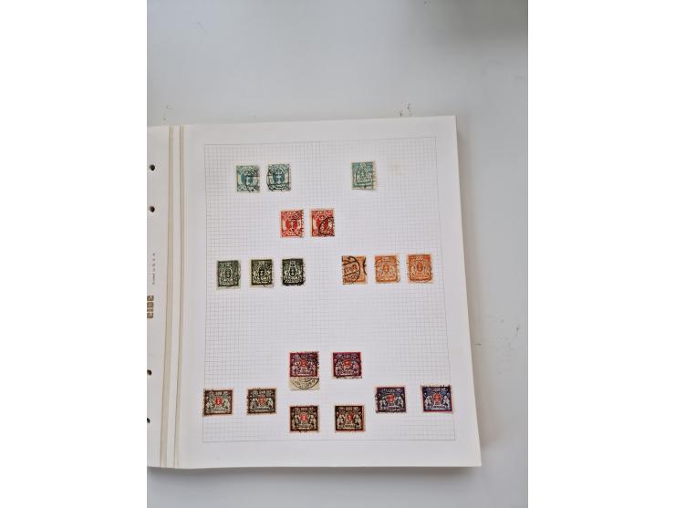 1920/39, sehr interessante und inhaltsreiche ungebrauchte/postfrische und gestempelte Sammlung, beginnend mit reichhaltigem T