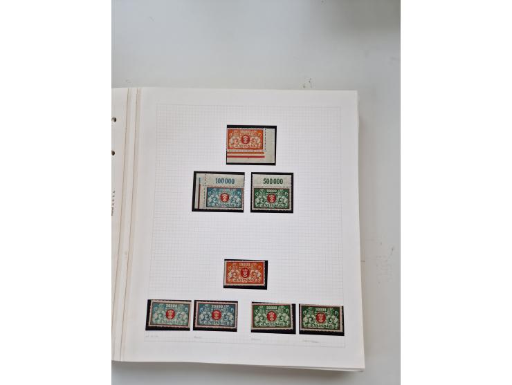 1920/39, sehr interessante und inhaltsreiche ungebrauchte/postfrische und gestempelte Sammlung, beginnend mit reichhaltigem T