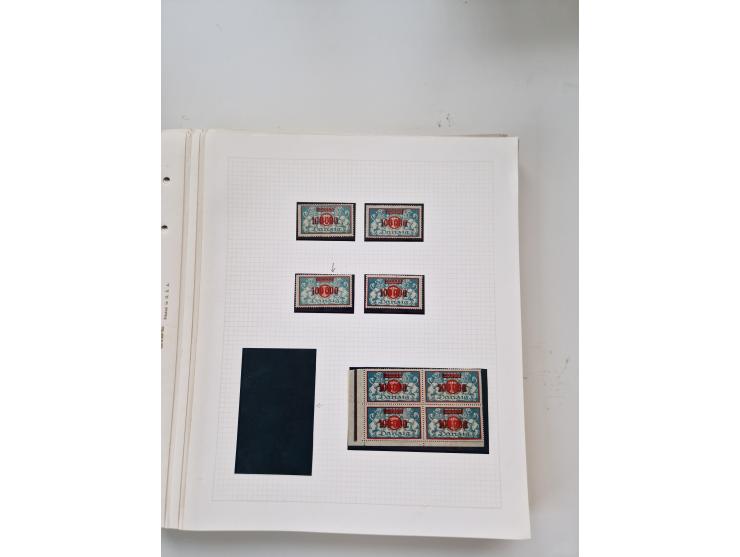 1920/39, sehr interessante und inhaltsreiche ungebrauchte/postfrische und gestempelte Sammlung, beginnend mit reichhaltigem T