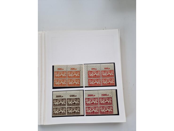 1920/39, sehr interessante und inhaltsreiche ungebrauchte/postfrische und gestempelte Sammlung, beginnend mit reichhaltigem T