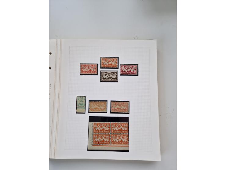 1920/39, sehr interessante und inhaltsreiche ungebrauchte/postfrische und gestempelte Sammlung, beginnend mit reichhaltigem T