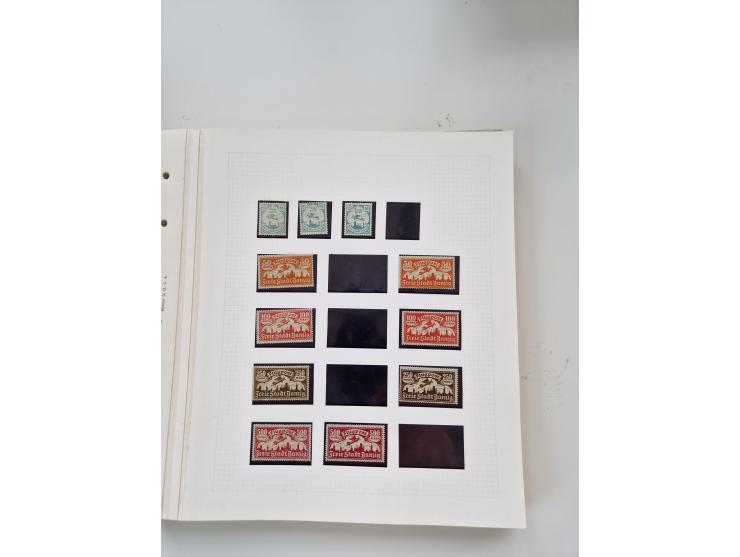 1920/39, sehr interessante und inhaltsreiche ungebrauchte/postfrische und gestempelte Sammlung, beginnend mit reichhaltigem T