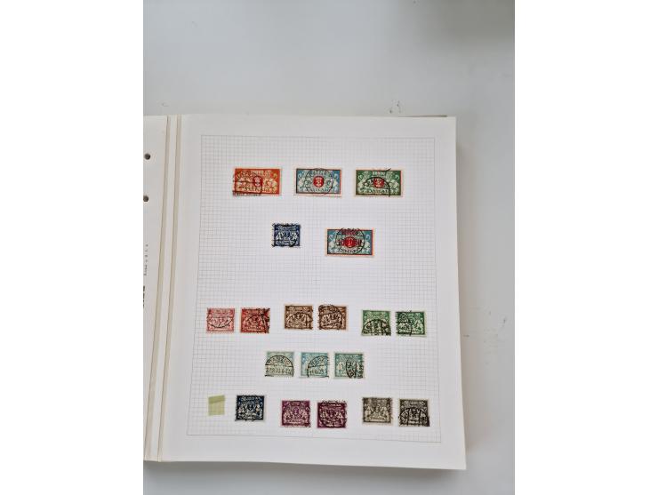 1920/39, sehr interessante und inhaltsreiche ungebrauchte/postfrische und gestempelte Sammlung, beginnend mit reichhaltigem T