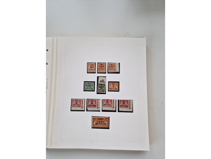1920/39, sehr interessante und inhaltsreiche ungebrauchte/postfrische und gestempelte Sammlung, beginnend mit reichhaltigem T