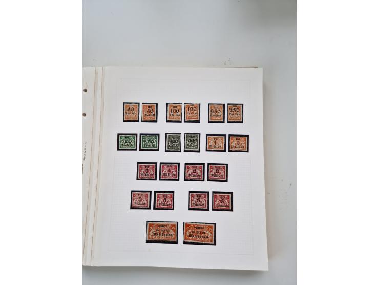 1920/39, sehr interessante und inhaltsreiche ungebrauchte/postfrische und gestempelte Sammlung, beginnend mit reichhaltigem T