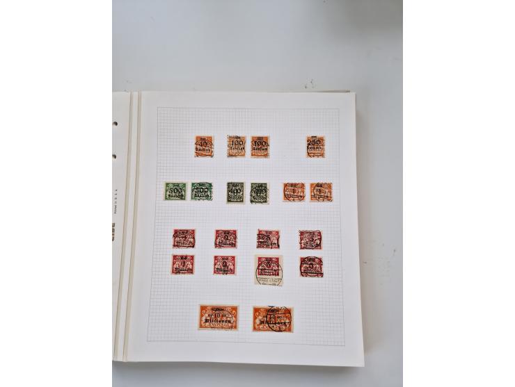 1920/39, sehr interessante und inhaltsreiche ungebrauchte/postfrische und gestempelte Sammlung, beginnend mit reichhaltigem T