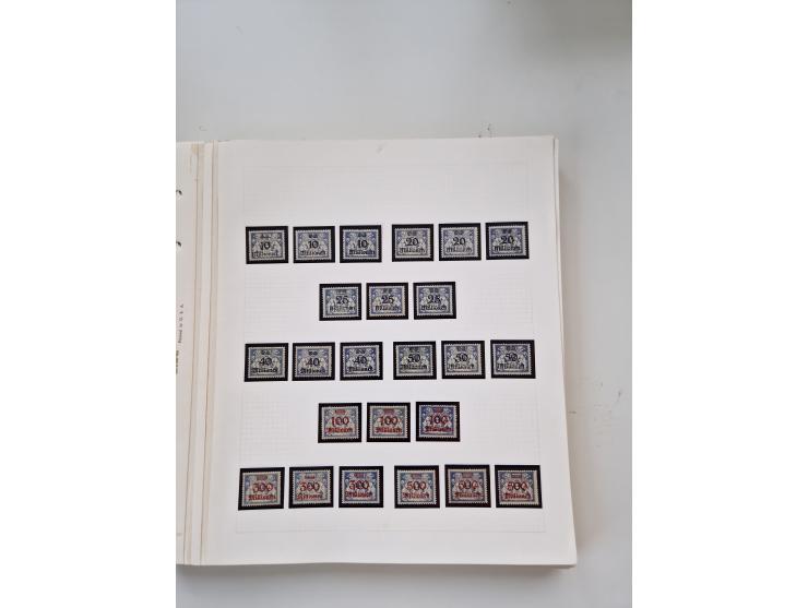 1920/39, sehr interessante und inhaltsreiche ungebrauchte/postfrische und gestempelte Sammlung, beginnend mit reichhaltigem T