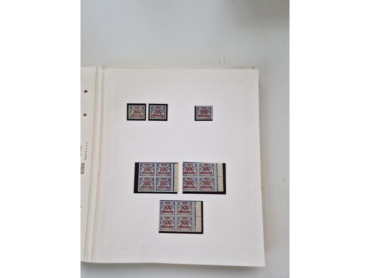 1920/39, sehr interessante und inhaltsreiche ungebrauchte/postfrische und gestempelte Sammlung, beginnend mit reichhaltigem T