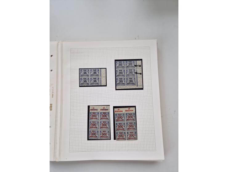 1920/39, sehr interessante und inhaltsreiche ungebrauchte/postfrische und gestempelte Sammlung, beginnend mit reichhaltigem T