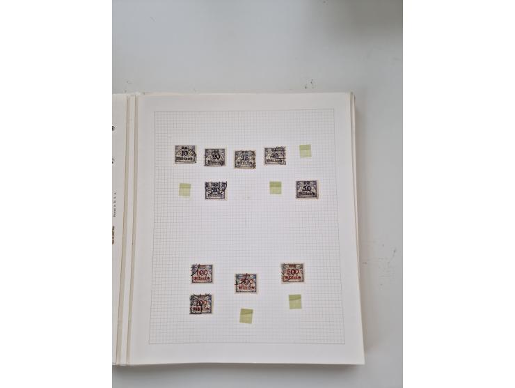 1920/39, sehr interessante und inhaltsreiche ungebrauchte/postfrische und gestempelte Sammlung, beginnend mit reichhaltigem T