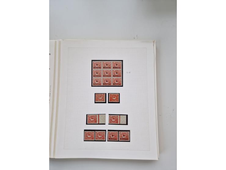 1920/39, sehr interessante und inhaltsreiche ungebrauchte/postfrische und gestempelte Sammlung, beginnend mit reichhaltigem T