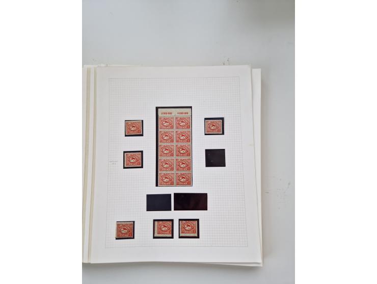 1920/39, sehr interessante und inhaltsreiche ungebrauchte/postfrische und gestempelte Sammlung, beginnend mit reichhaltigem T