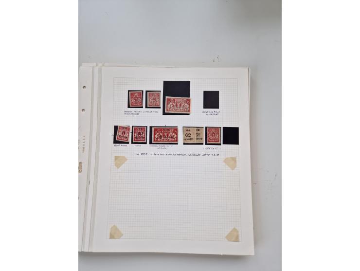 1920/39, sehr interessante und inhaltsreiche ungebrauchte/postfrische und gestempelte Sammlung, beginnend mit reichhaltigem T