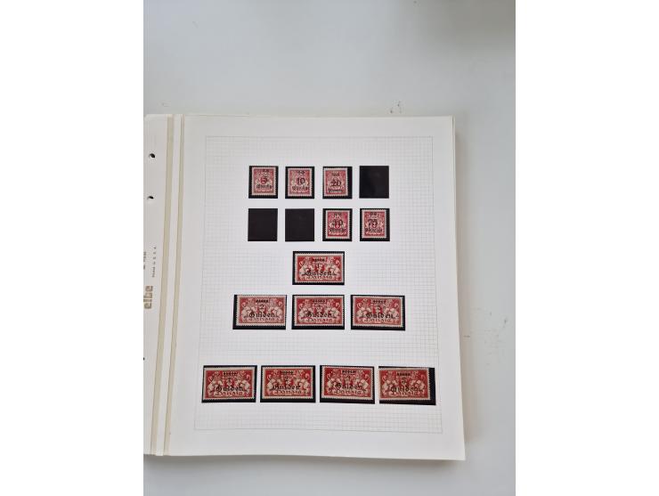 1920/39, sehr interessante und inhaltsreiche ungebrauchte/postfrische und gestempelte Sammlung, beginnend mit reichhaltigem T