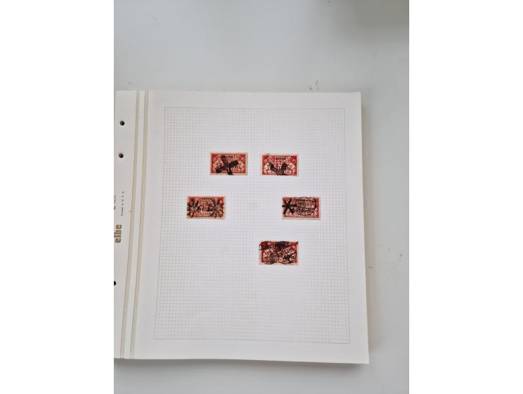 1920/39, sehr interessante und inhaltsreiche ungebrauchte/postfrische und gestempelte Sammlung, beginnend mit reichhaltigem T