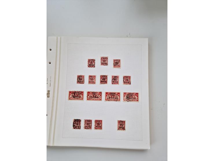 1920/39, sehr interessante und inhaltsreiche ungebrauchte/postfrische und gestempelte Sammlung, beginnend mit reichhaltigem T