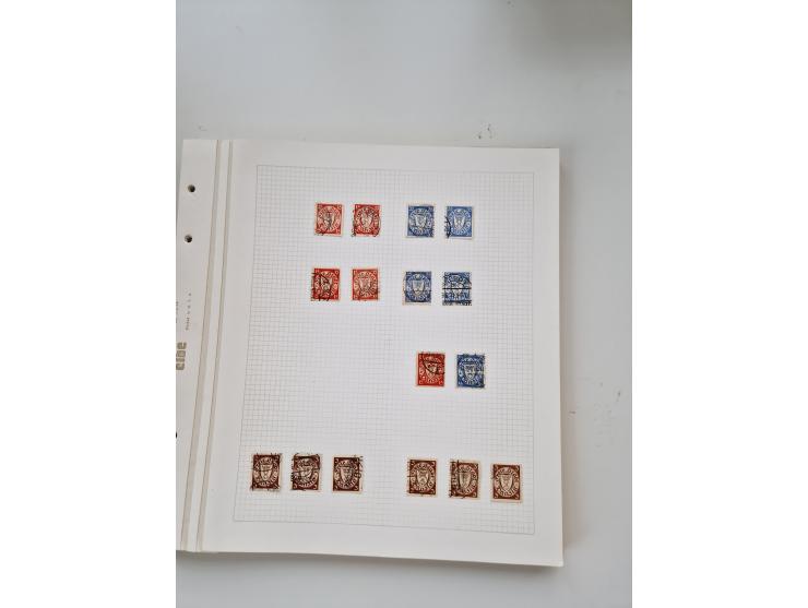 1920/39, sehr interessante und inhaltsreiche ungebrauchte/postfrische und gestempelte Sammlung, beginnend mit reichhaltigem T