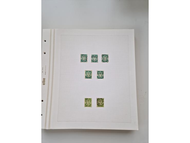 1920/39, sehr interessante und inhaltsreiche ungebrauchte/postfrische und gestempelte Sammlung, beginnend mit reichhaltigem T