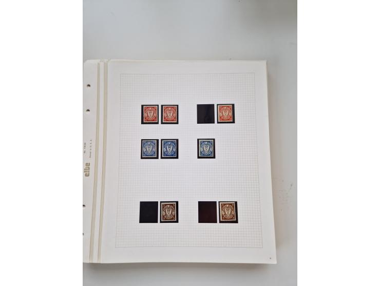 1920/39, sehr interessante und inhaltsreiche ungebrauchte/postfrische und gestempelte Sammlung, beginnend mit reichhaltigem T