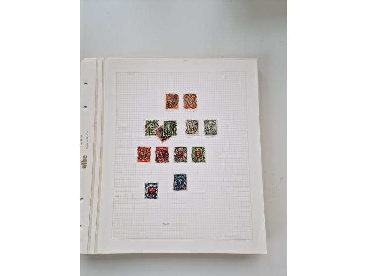 1920/39, sehr interessante und inhaltsreiche ungebrauchte/postfrische und gestempelte Sammlung, beginnend mit reichhaltigem T