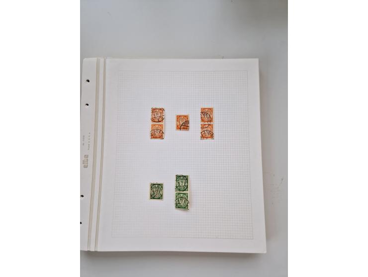 1920/39, sehr interessante und inhaltsreiche ungebrauchte/postfrische und gestempelte Sammlung, beginnend mit reichhaltigem T