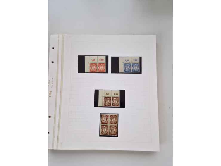 1920/39, sehr interessante und inhaltsreiche ungebrauchte/postfrische und gestempelte Sammlung, beginnend mit reichhaltigem T