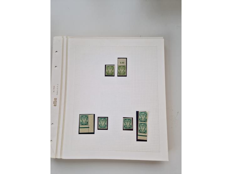 1920/39, sehr interessante und inhaltsreiche ungebrauchte/postfrische und gestempelte Sammlung, beginnend mit reichhaltigem T