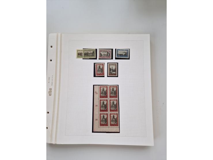 1920/39, sehr interessante und inhaltsreiche ungebrauchte/postfrische und gestempelte Sammlung, beginnend mit reichhaltigem T