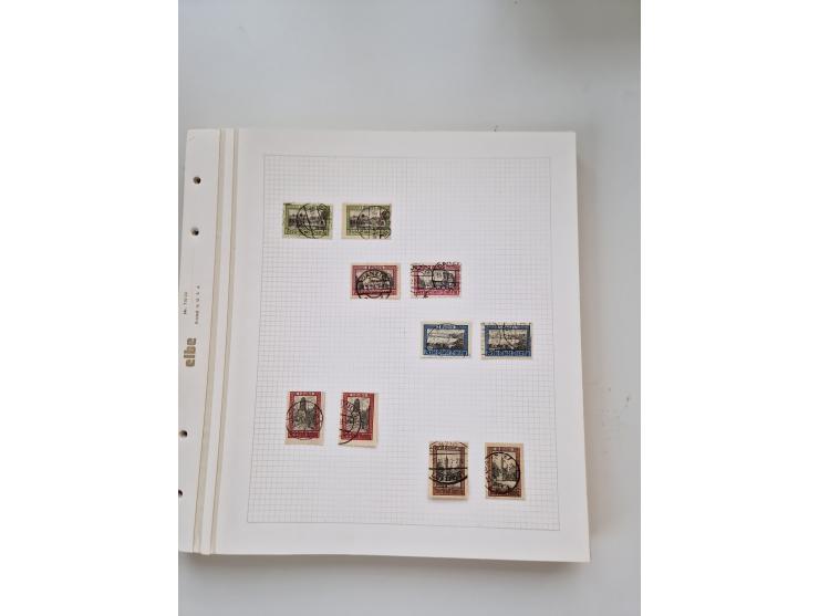 1920/39, sehr interessante und inhaltsreiche ungebrauchte/postfrische und gestempelte Sammlung, beginnend mit reichhaltigem T