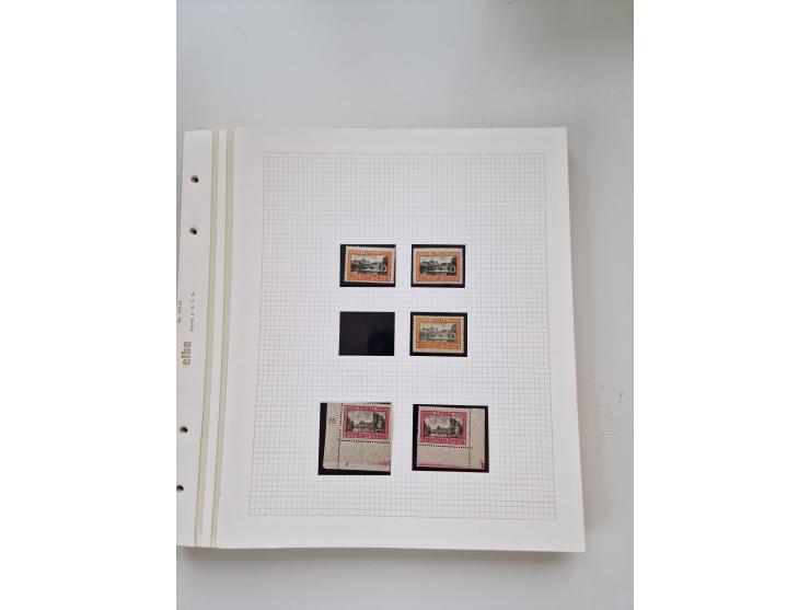1920/39, sehr interessante und inhaltsreiche ungebrauchte/postfrische und gestempelte Sammlung, beginnend mit reichhaltigem T