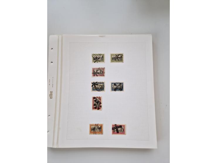 1920/39, sehr interessante und inhaltsreiche ungebrauchte/postfrische und gestempelte Sammlung, beginnend mit reichhaltigem T