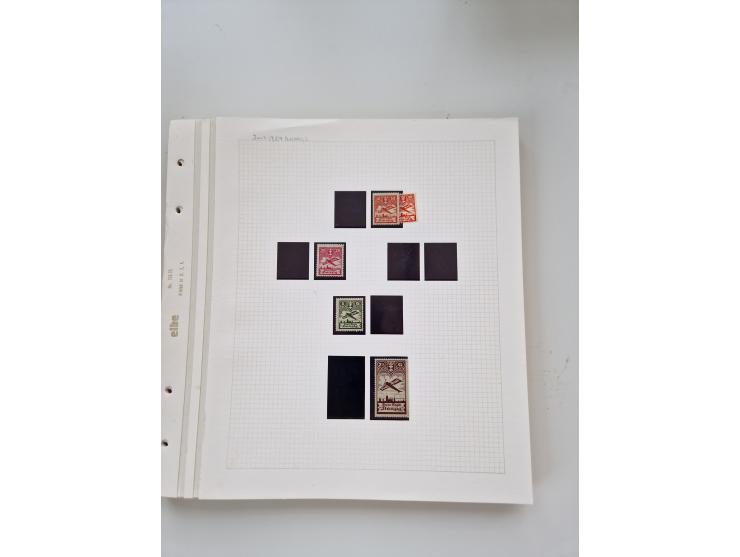 1920/39, sehr interessante und inhaltsreiche ungebrauchte/postfrische und gestempelte Sammlung, beginnend mit reichhaltigem T