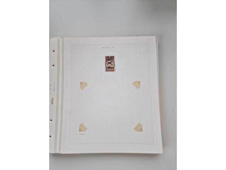 1920/39, sehr interessante und inhaltsreiche ungebrauchte/postfrische und gestempelte Sammlung, beginnend mit reichhaltigem T