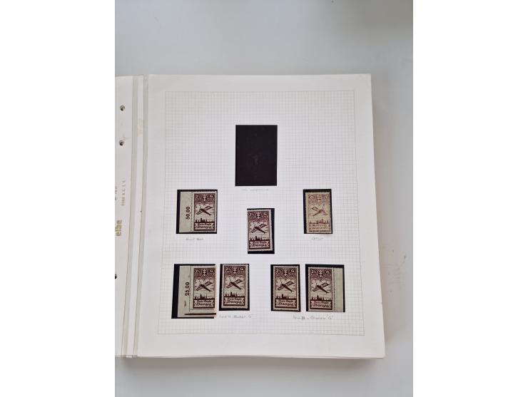 1920/39, sehr interessante und inhaltsreiche ungebrauchte/postfrische und gestempelte Sammlung, beginnend mit reichhaltigem T