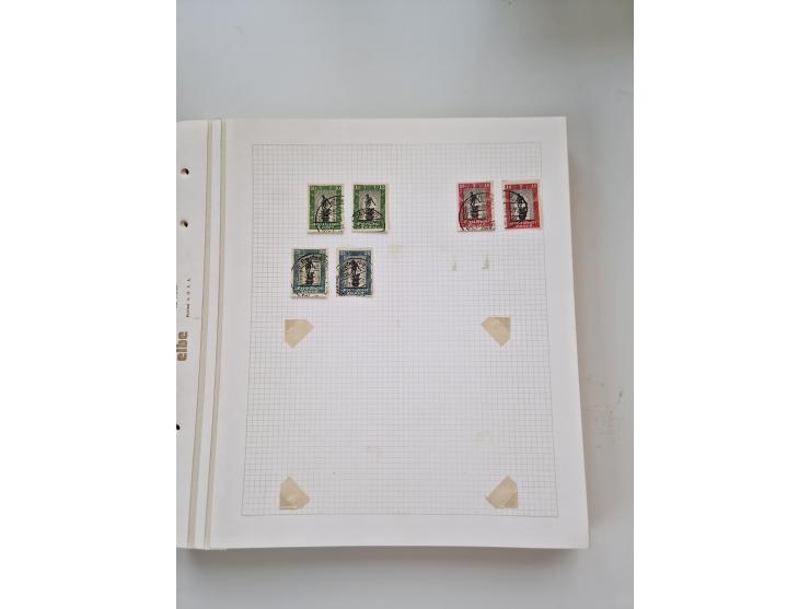 1920/39, sehr interessante und inhaltsreiche ungebrauchte/postfrische und gestempelte Sammlung, beginnend mit reichhaltigem T