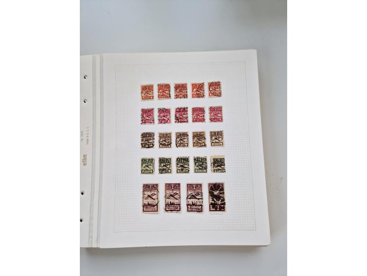 1920/39, sehr interessante und inhaltsreiche ungebrauchte/postfrische und gestempelte Sammlung, beginnend mit reichhaltigem T