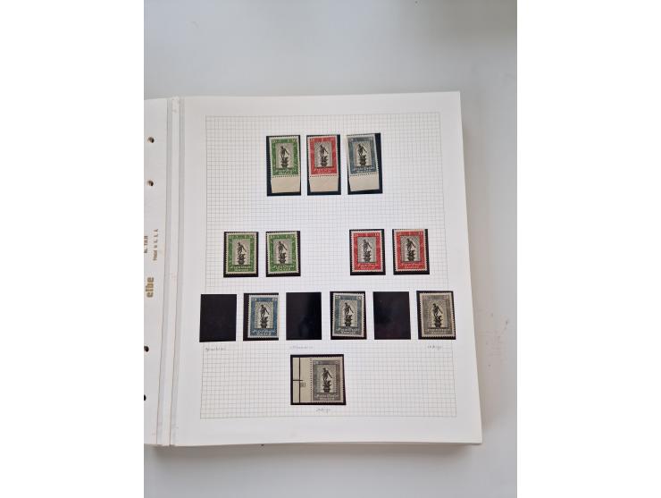 1920/39, sehr interessante und inhaltsreiche ungebrauchte/postfrische und gestempelte Sammlung, beginnend mit reichhaltigem T
