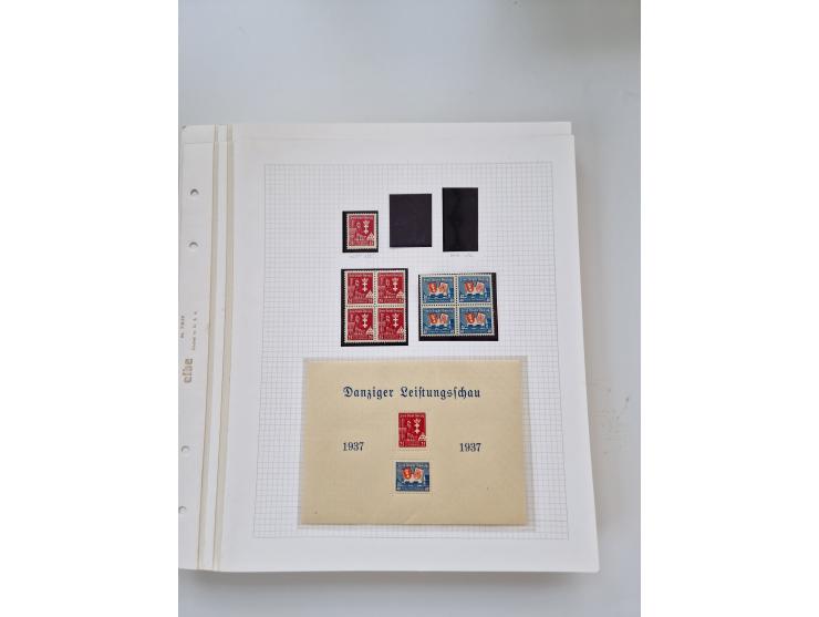 1920/39, sehr interessante und inhaltsreiche ungebrauchte/postfrische und gestempelte Sammlung, beginnend mit reichhaltigem T