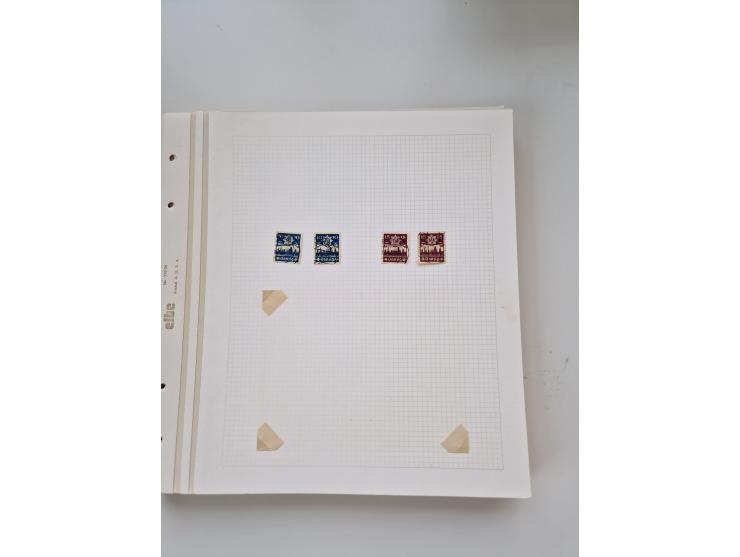 1920/39, sehr interessante und inhaltsreiche ungebrauchte/postfrische und gestempelte Sammlung, beginnend mit reichhaltigem T